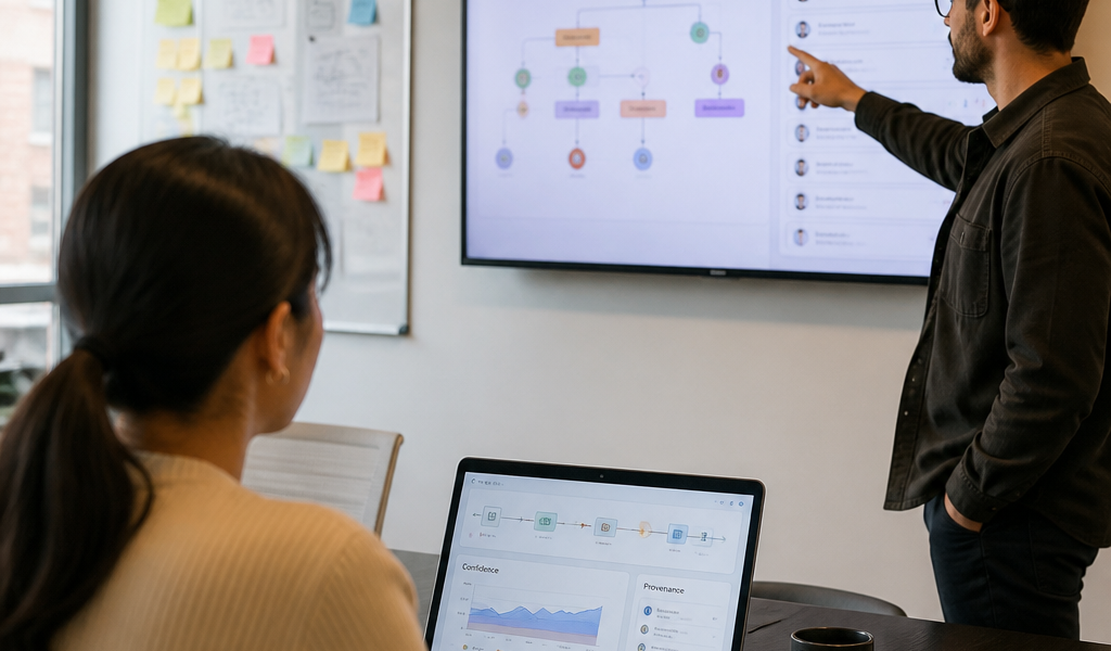 Designing human-AI workflows: practical UX patterns for handoffs, provenance and confidence