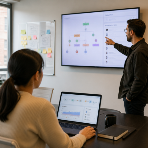 Designing human-AI workflows: practical UX patterns for handoffs, provenance and confidence